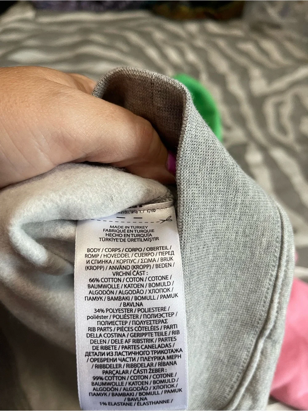 Ralph Lauren Colorblock Polo Bear Hoodie - Gray, Green, Blue, Pink